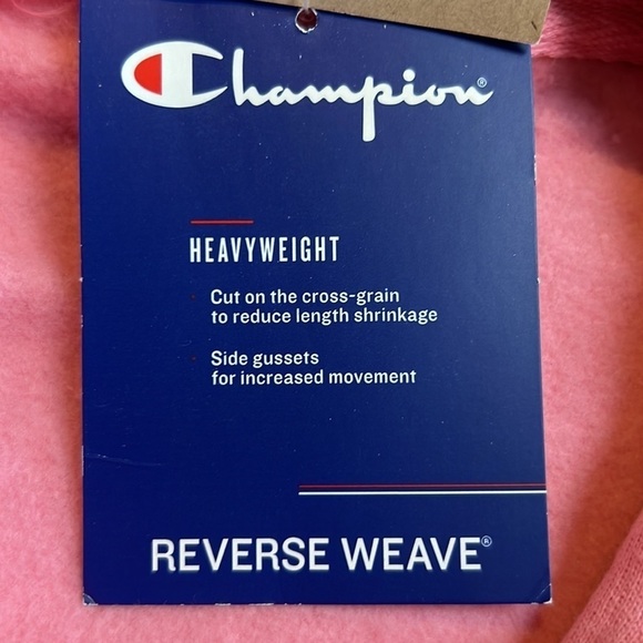 Champion reverse weave heavy weight SZ Large bubblegum, Pink Hoodie NEW! - Picture 6 of 9